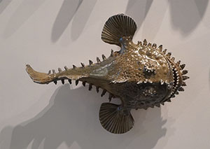 Image of Alan Bennett's ceramic sculpture Monkfish.